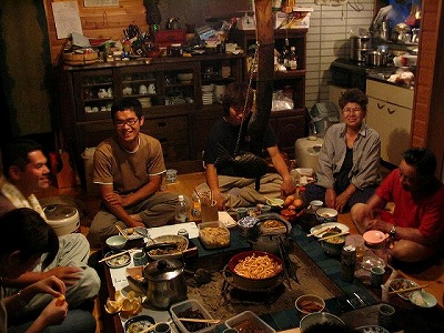舟板昔ばなしの家夕食