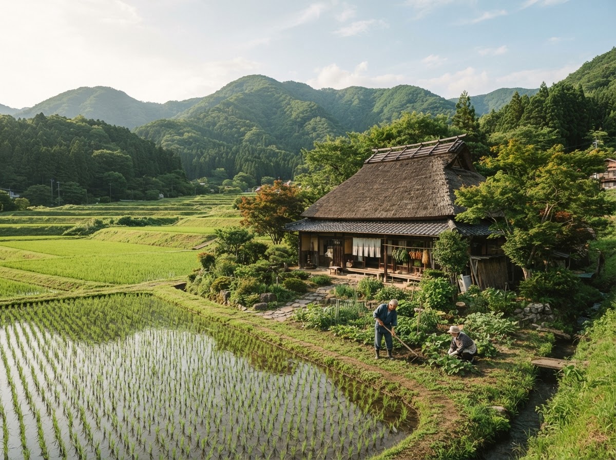 安心院の里山と農家民宿